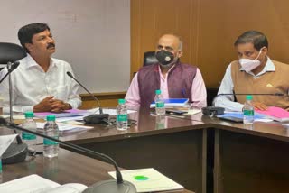 Progress Review Meeting of Irrigation Projects in Bengaluru