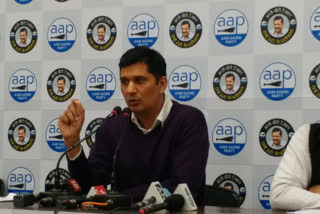 AAP chief spokesperson Saurabh Bhardwaj held a press conference at party headquarter.