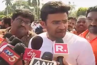 Rohingya protected by Owaisi will be removed  Tejasvi Surya attacks Owaisi  Tejasvi Surya on rohingyas  Tejasvi Surya's GHMC campaign  AIMIM chief  റോഹിങ്ക്യന്‍ അഭയാര്‍ഥികള്‍  അസദുദ്ദീന്‍ ഒവൈസി  തേജസ്വി സൂര്യ  ബിജെപി  എ‌ഐ‌ഐ‌എം  തെലങ്കാന തെരഞ്ഞെടുപ്പ്