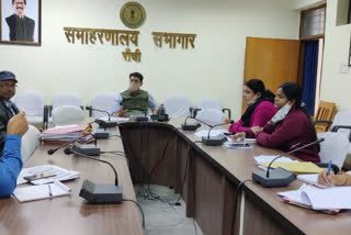 ddc ananya mittal holds review meeting in ranchi