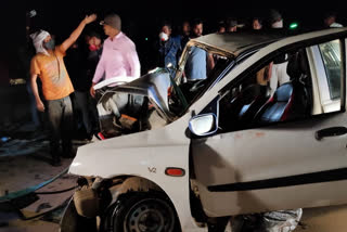 Road accident four people die in Hubli