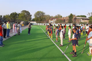 Selection Trial at Major Dhyanchand Hockey Stadium of Betul