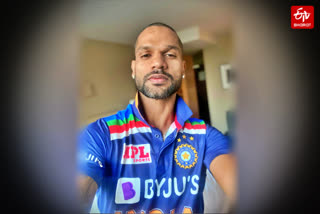 shikhar dhawan showcases indian team's new retro limited-overs jersey