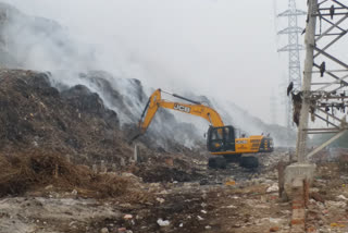 Ghazipur landfill site caught fire