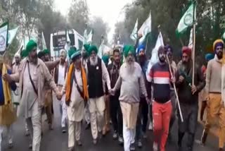 punjab farmers entered fatehabad regarding delhi march