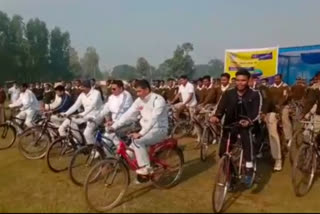 CRPF के जवानों ने अंगदान को लेकर निकाली जागरूकता साइकिल रैली