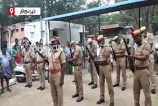 Fellow guards salute the female guard who died in the accident!