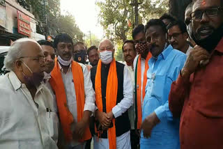 prahlad modi campaign in ghmc elections in hyderabad