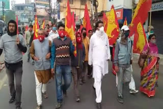 forward-bloc-procession-at-barasat-champadali-for-trade-union-strike