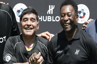 Pele and Maradona