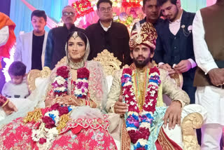 Wrestler Bajrang Punia and Sangeeta Phogat got married in Charkhi Dadri