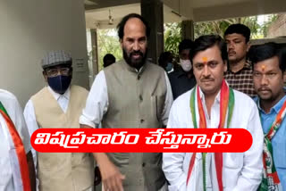 PCC chief uttam kunar reddy fire in BJP, MIM in ghmc elections