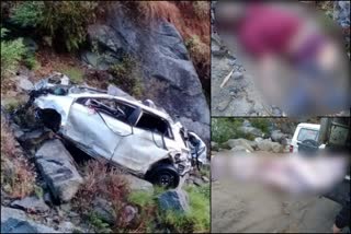 car fell into ditch in chamba