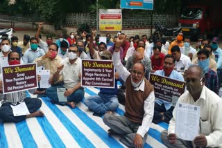 Postal employees protest