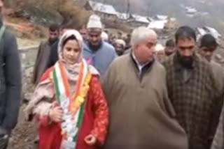 election campaign by sabahat gulzar in anantnag