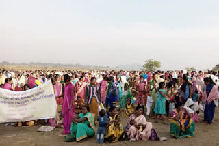 protest against icha kharkai dam seraikela