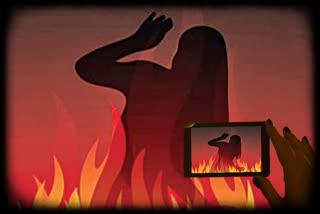 HUSBAND VIDEO TAPING WHILE HIS WIFE ON FIRE IN RAJASTHAN