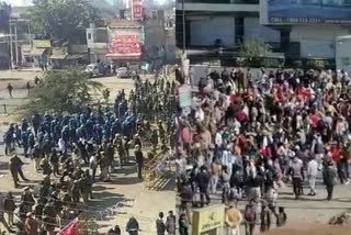 Farmers gathered in large numbers on sindhu border in sonipat