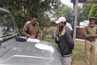 Simdega police conduct vehicle checking campaign