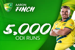 aaron finch became the second batsman to score the fastest 5,000 runs in odis  for australia