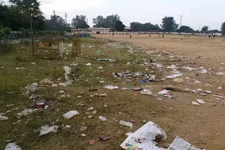 Polytechnic ground is filled with dirt