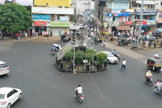 Cloudy weather across the Kalaburagi district