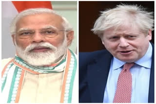 Modi talks to Boris Johnson on the phone