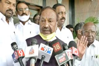 Minister Ishwarappa statement on the Santosh Suicide case