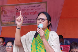 anjali daimari took part in election campaigning at baksa