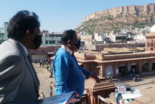 Jodhpur news, rajasthan Urban Development Ministe, Minister Dhariwal visits Jodhpur