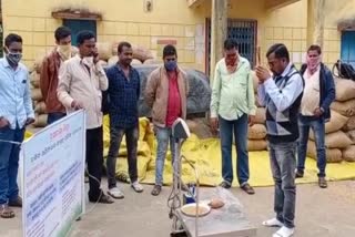 rice mandi inaugurated by the district administration in Khadial block