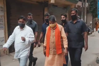 Kailash Vijayvargiya met son of Anukul Thakur at Baguiati