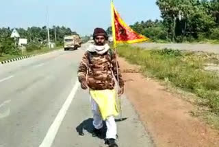 west-bengal-person-walking-from-kharagpur-to-tirupati in ap