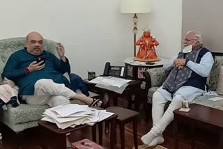 Haryana CM Khattar  Haryana CM Khattar meets Amit Shah  Farmers issue  Manohar Lal Khattar  Amit Shah  Shah meets Khattar  ഹരിയാന മുഖ്യമന്ത്രി  മനോഹർ ലാൽ ഖത്തർ  കേന്ദ്ര ആഭ്യന്തരമന്ത്രി  അമിത് ഷാ  കാർഷിക നിയമങ്ങൾ  haryana chief minister meets amit shah