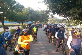 cycle rally organized in noida