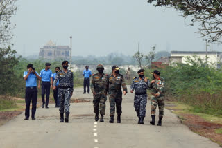 Military maneuvers on the coast of Kakinada