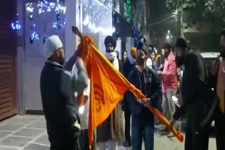 Morning procession from Gurdwara Guru Nanak Satsang Darbar