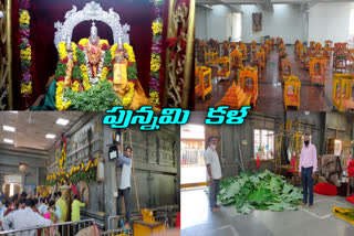 karthika pournami arrangements completed in yadadri temple