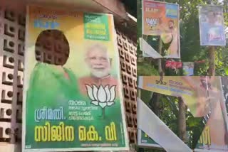 flex boards vandalized  bjp flex boards vandalized  bjp against cpm  kannur  kerala local election  കേരള തെരഞ്ഞെടുപ്പ്  ഫ്ലക്‌സ് ബോർഡുകൾ നശിപ്പിച്ചു  കണ്ണൂർ