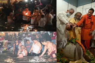 cm-bhupesh-baghel-took-holy-dip-in-kharun-river-on-kartik-purnima