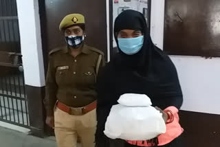 Woman arrested with 1 kg of hemp in Sector 9 of Noida