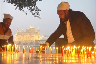 Sri Guru Nanak Dev Ji on the occasion of Guru Sahib 551st Prakash Purab, Golden temple Visuals