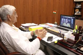 ts-singhdeo-attends-video-conferencing-meeting-of-environmental-pollution-and-aipc-rajasthan-in-raipur