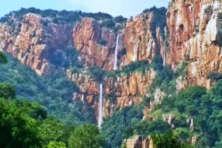 salwa-petu-waterfalls-at-udayagiri-in-nellore-district-appeared-almost-5-years-later