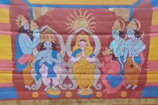 Ramayana Saree:  Weavers weave Shri Ram Darbar on the pallus of sarees