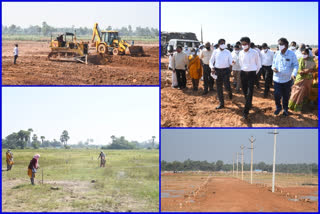 distribution of house sites programme to poor in east godavari