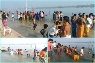 Last day pushkars river bathing allowed at kurnool district