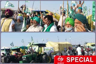 farmers protest against agriculture law at Nirankari Ground