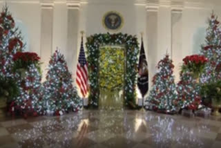 Trump White House unveils final holiday decor