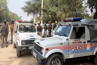 police force deployed gurugram nuh border